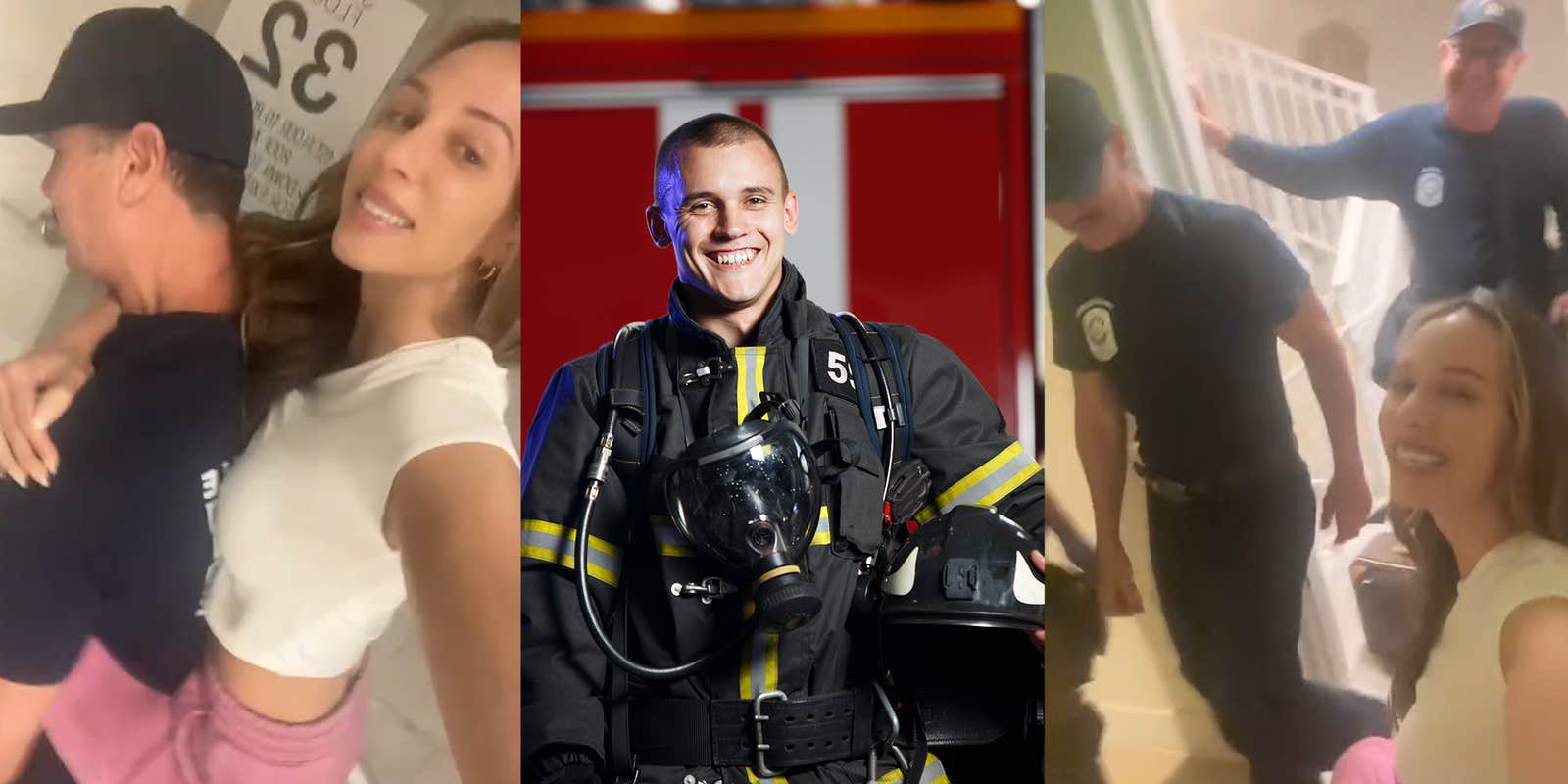 Firefighters carry paralyzed woman up 13 flights of stairs after apartment building floods