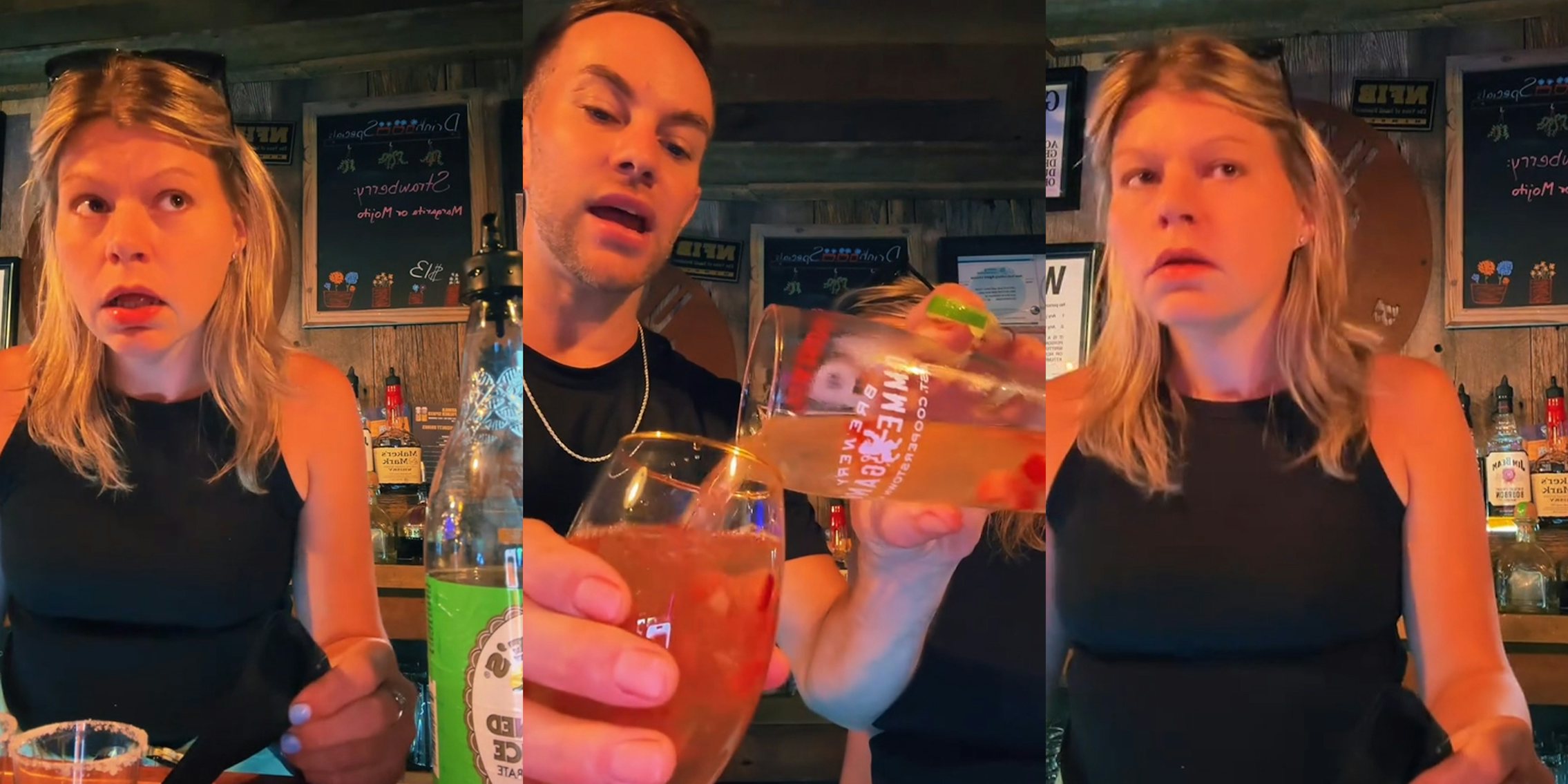 Bartender shows how they trick customers who send weak drinks back