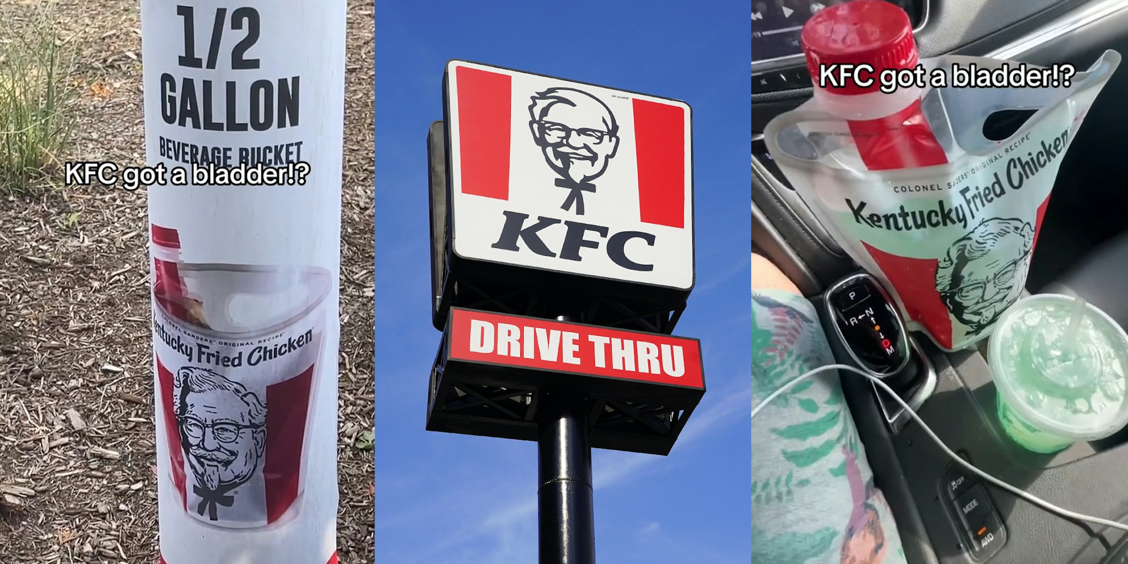 KFC Drive-thru customer buys half gallon of Baja Blast