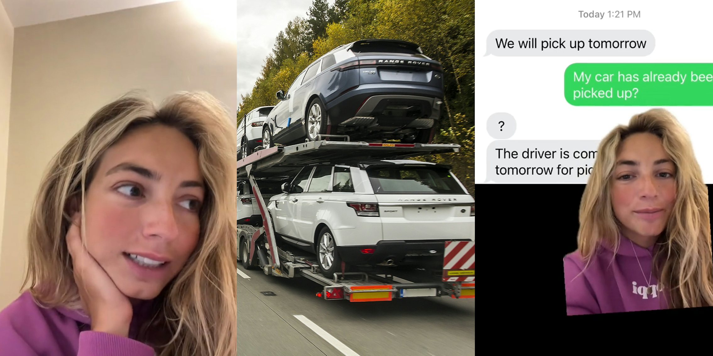 Woman pays for service to move her car across the country