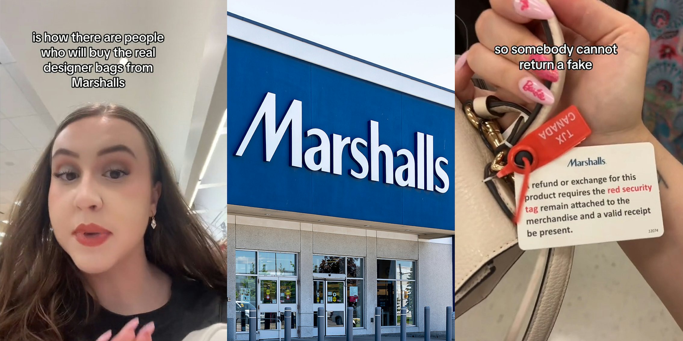 shopper says store started putting hard-to-remove tags on bags to prevent customers from swapping real luxury items for fakes