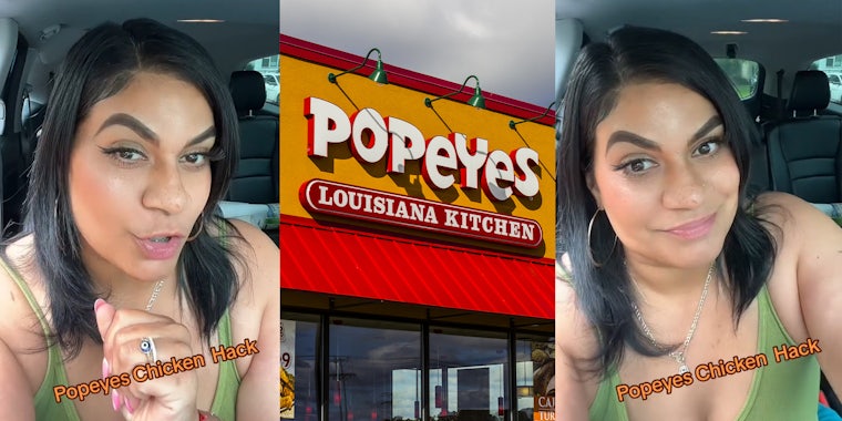 Customer shares Popeyes hack to get 2 pieces of chicken and a large drink without completing survey