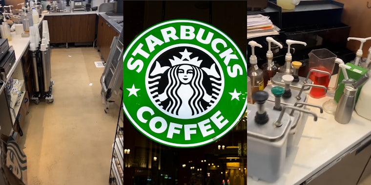 Starbucks night shift worker exposes the mess morning shift leaves for him