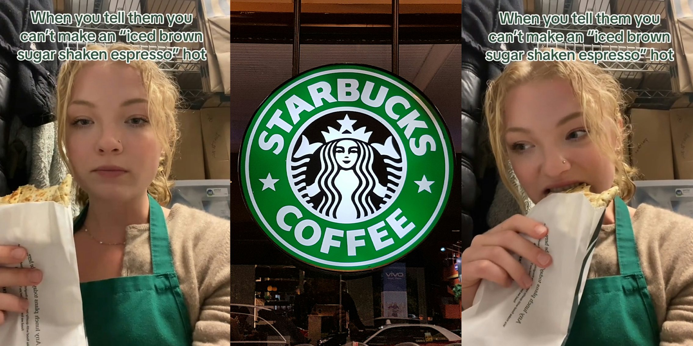 Starbucks worker says customer asked for ‘iced brown sugar shaken espresso’ hot