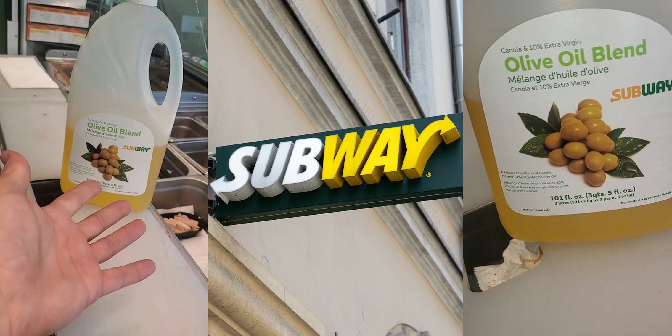 Worker says there’s barely any olive oil in the Subway olive oil