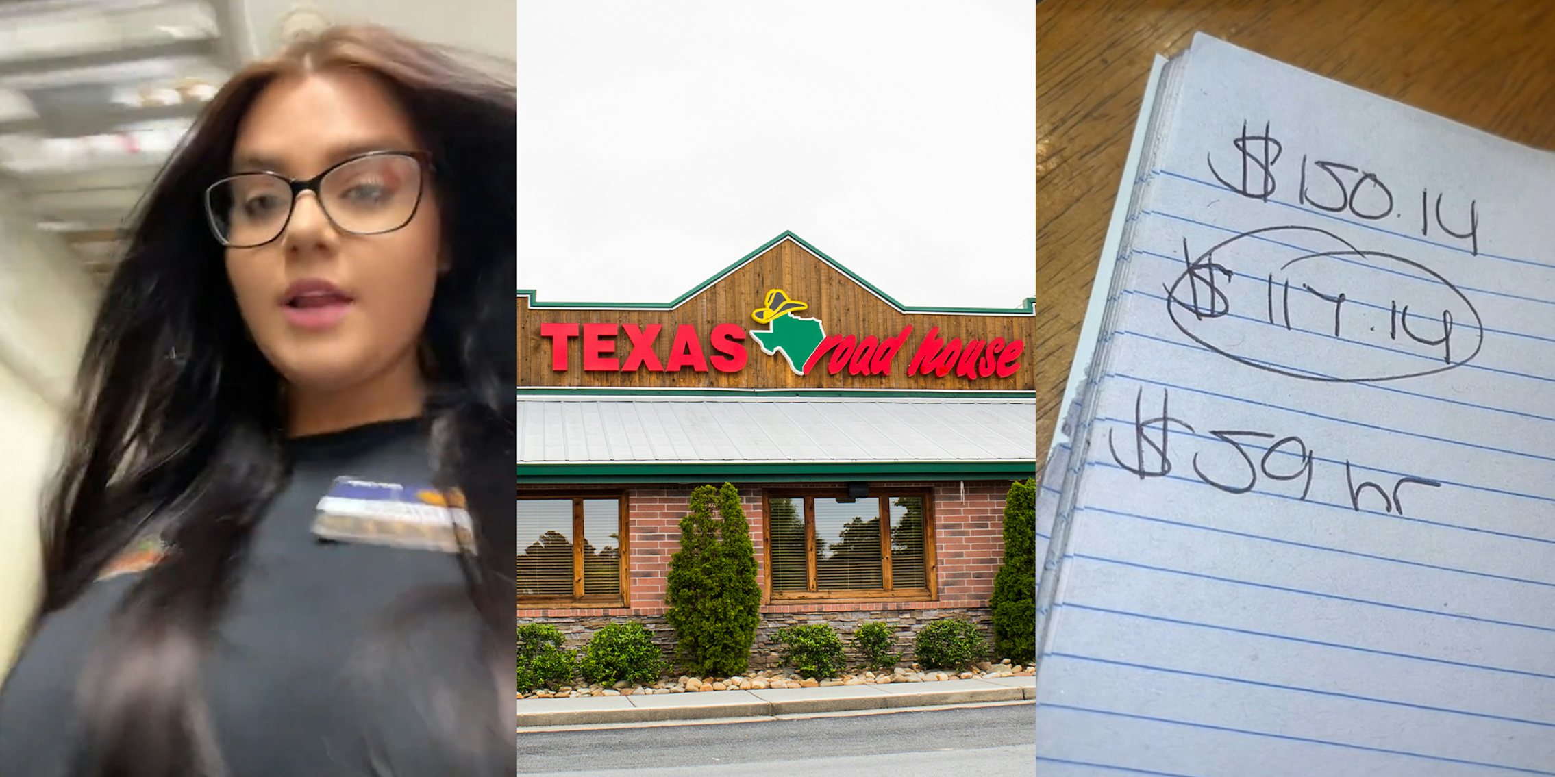 Server shares how much she made during a 3-hour shift at Texas Roadhouse.