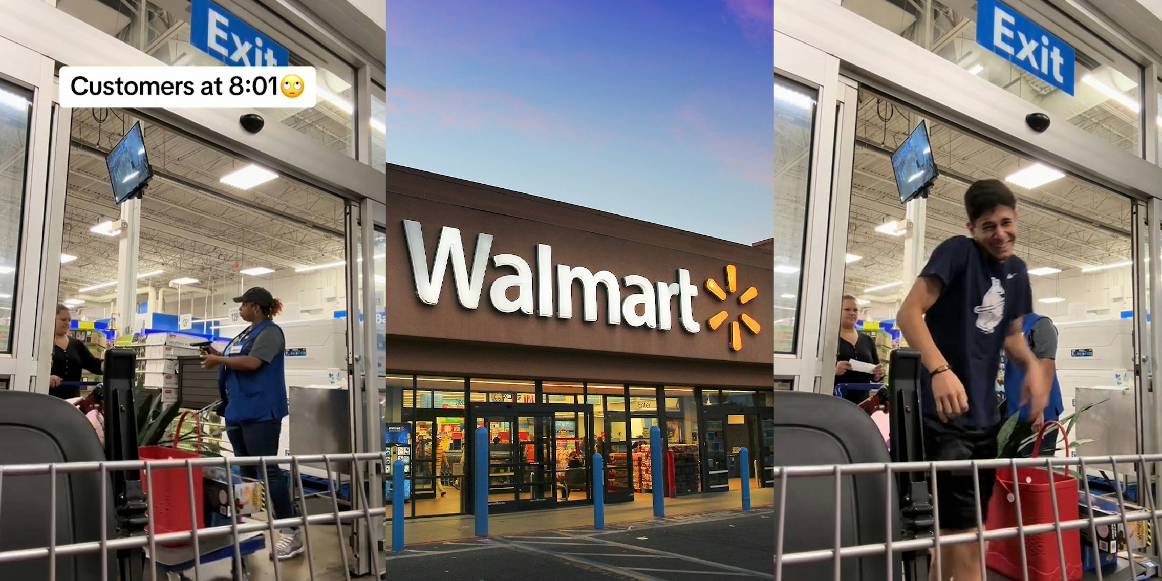Walmart sending customer back out because of closing time