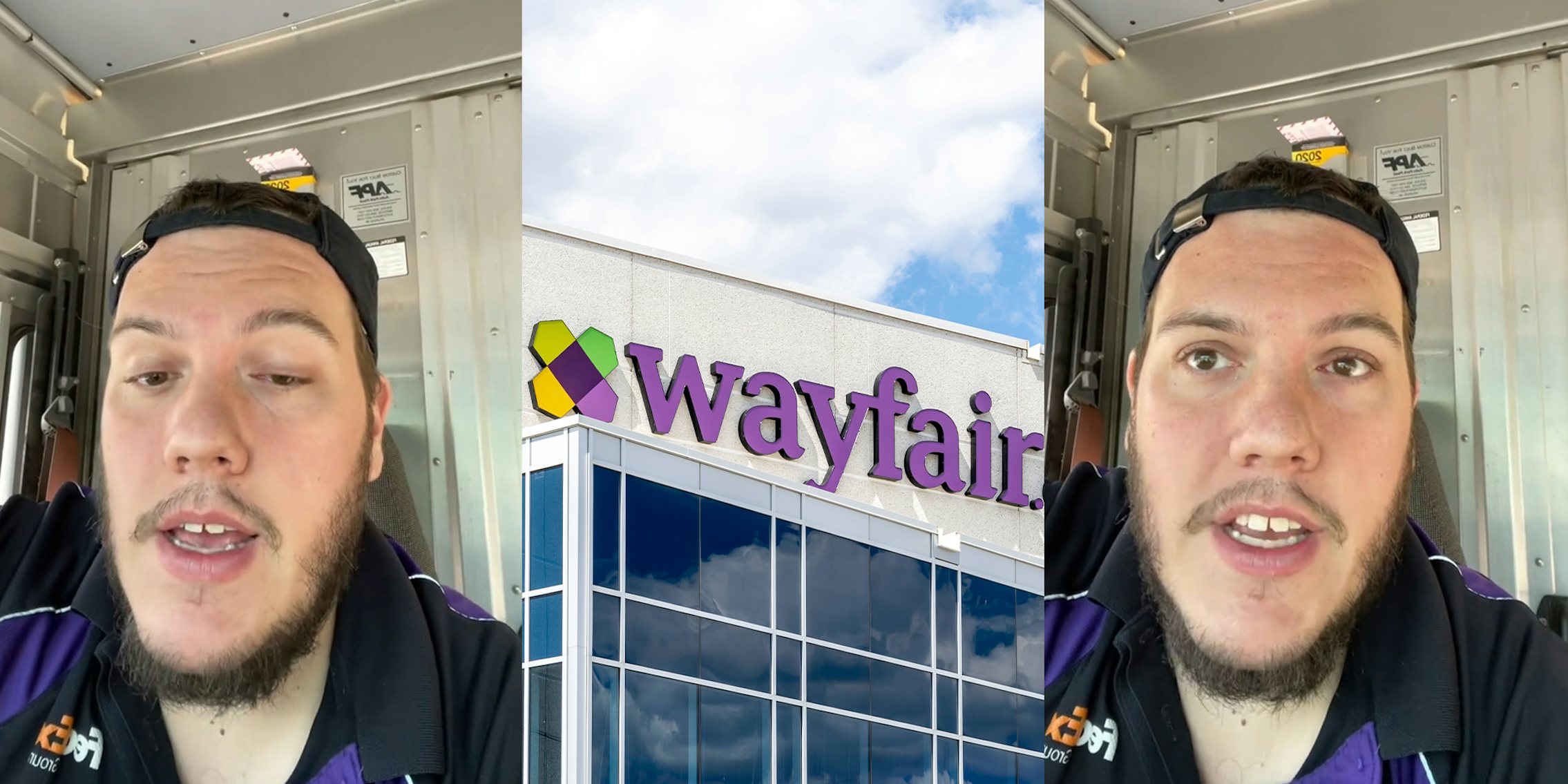 Delivery driver issues PSA about furniture from Wayfair,