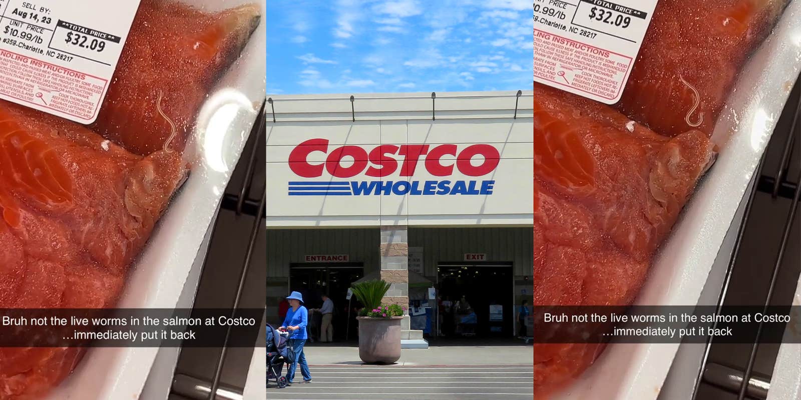 Shopper finds worms in Costco salmon