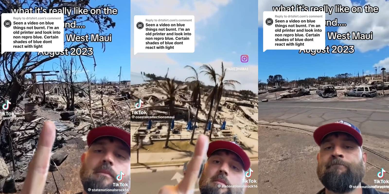 Hawaii Fire Lasers: Unburned Blue Objects Used to Push Claims