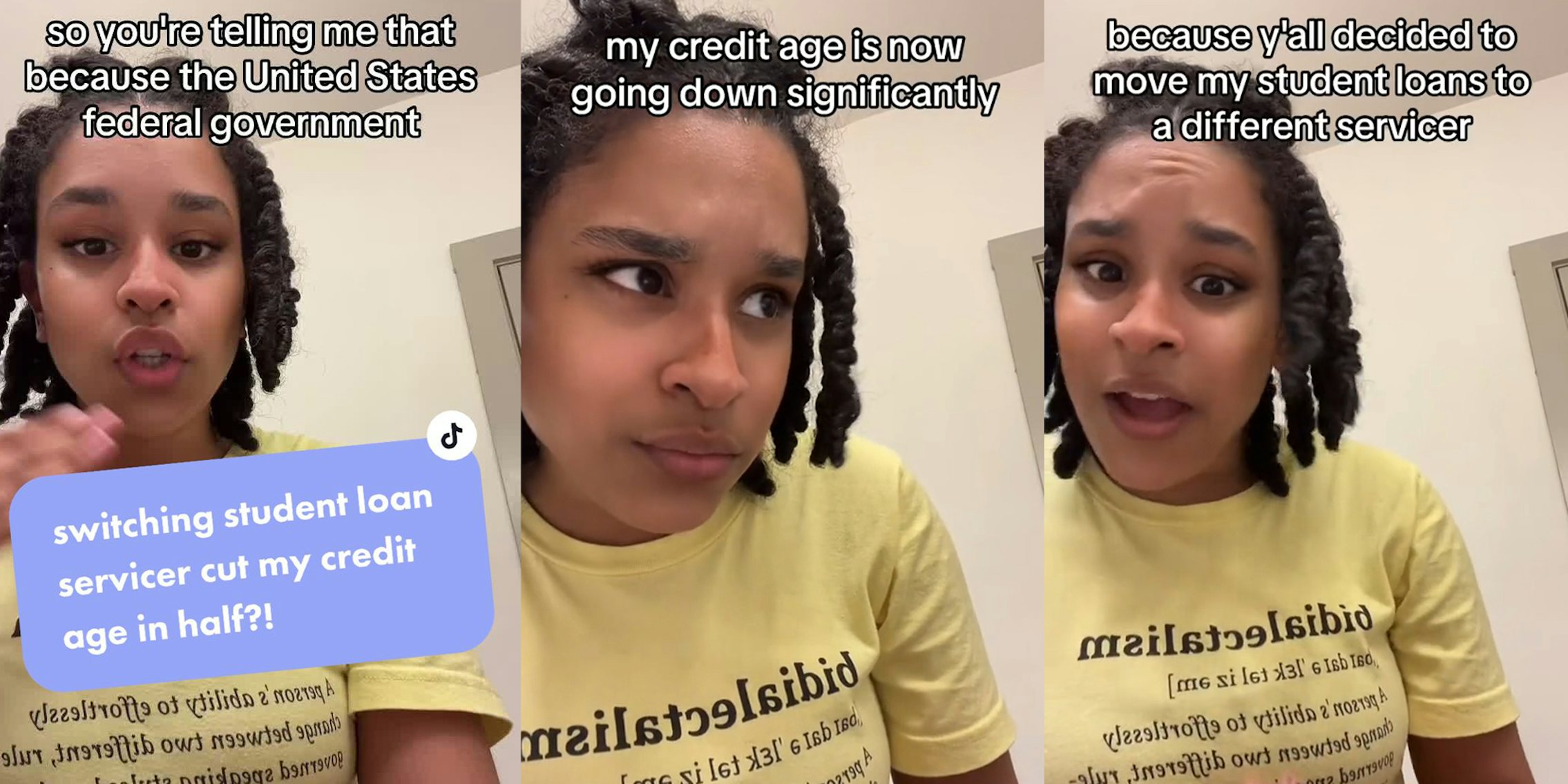 Woman says FAFSA changed her student loan provider against her will, messed up her credit age
