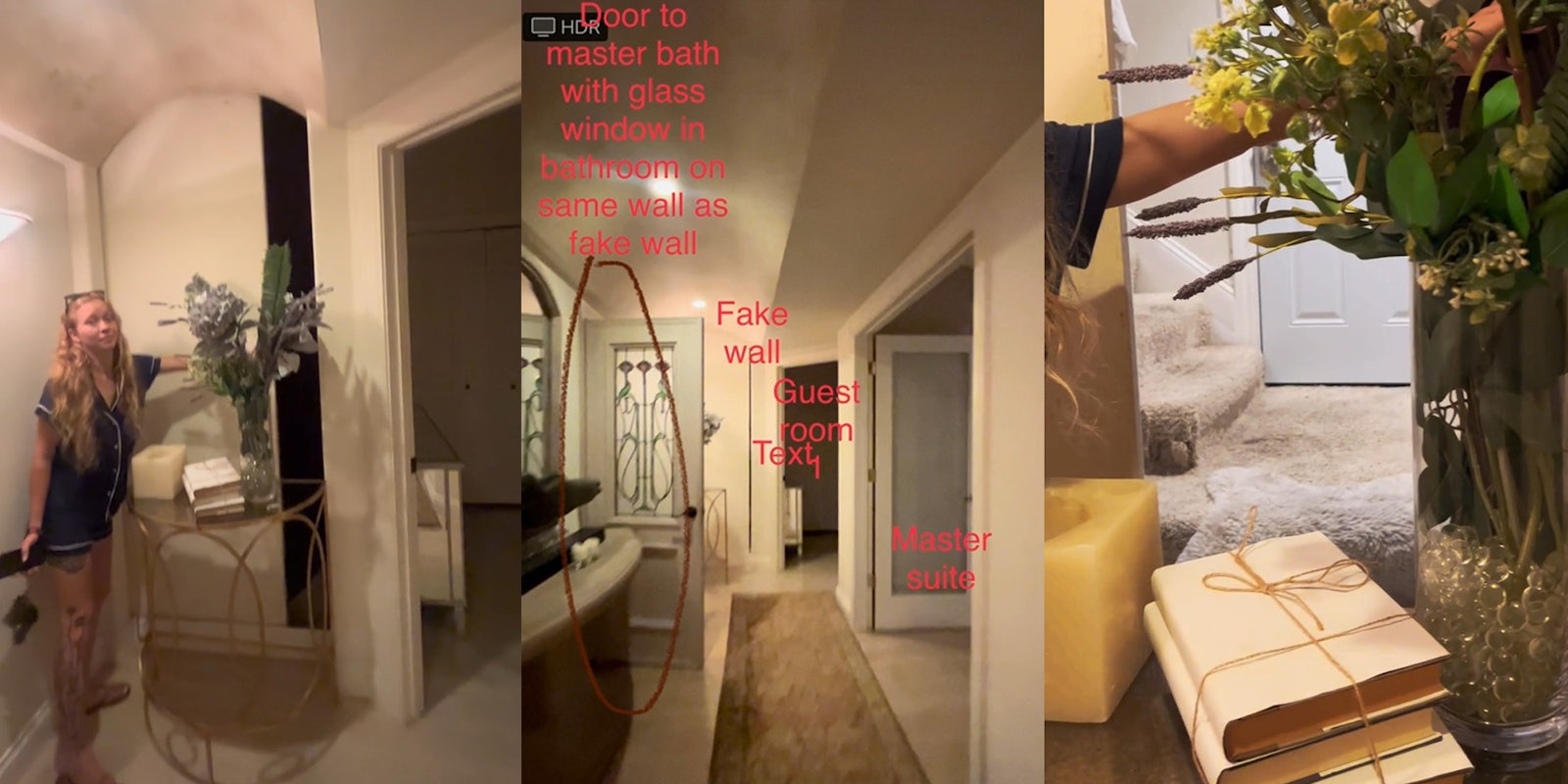 Airbnb with fake wall hiding a secret apartment