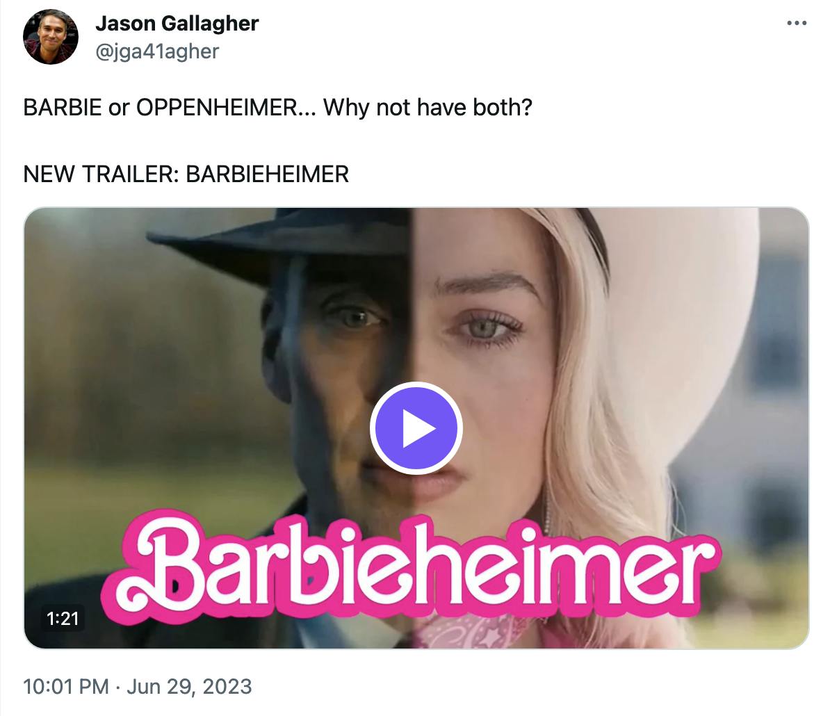 barbenheimer trailer