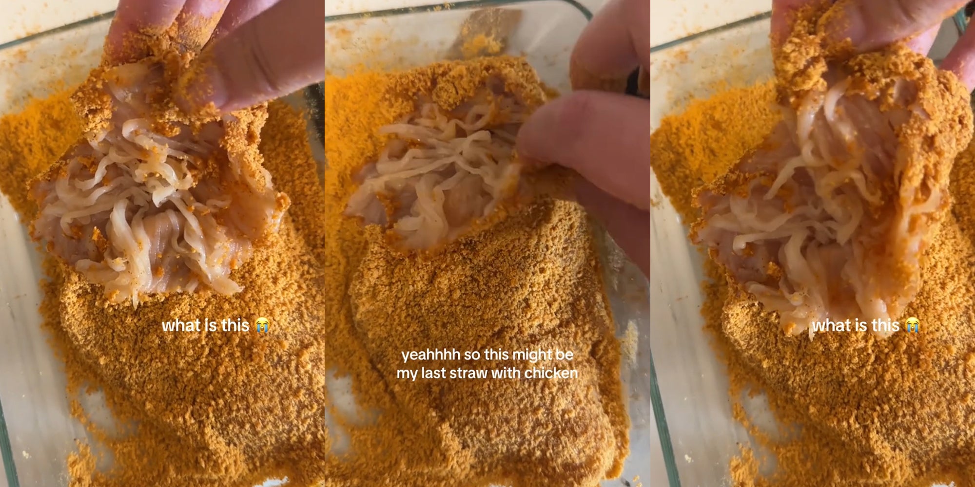 Walmart Customer Shows Stringy Chicken, Some Think ‘Lab Grown’ Meat Is to Blame
