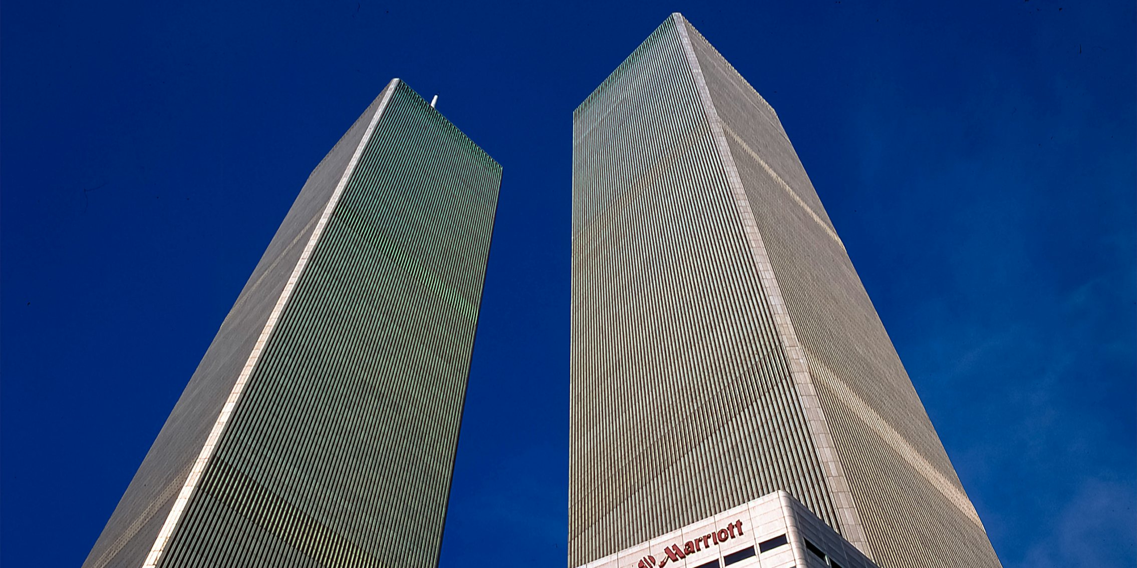 May 27, 2001 View of the Twin Towers and Marriott Hotel