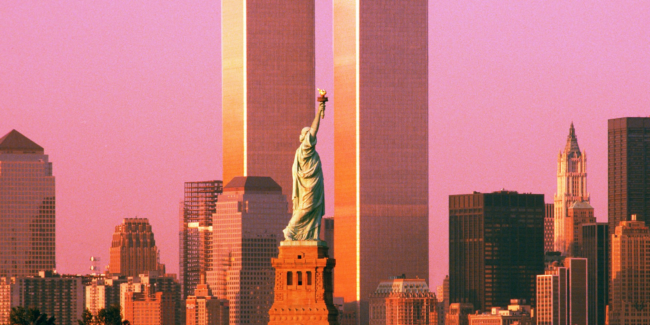 World Trade Center with sunset sky vivek Ramaswamy 9/11
