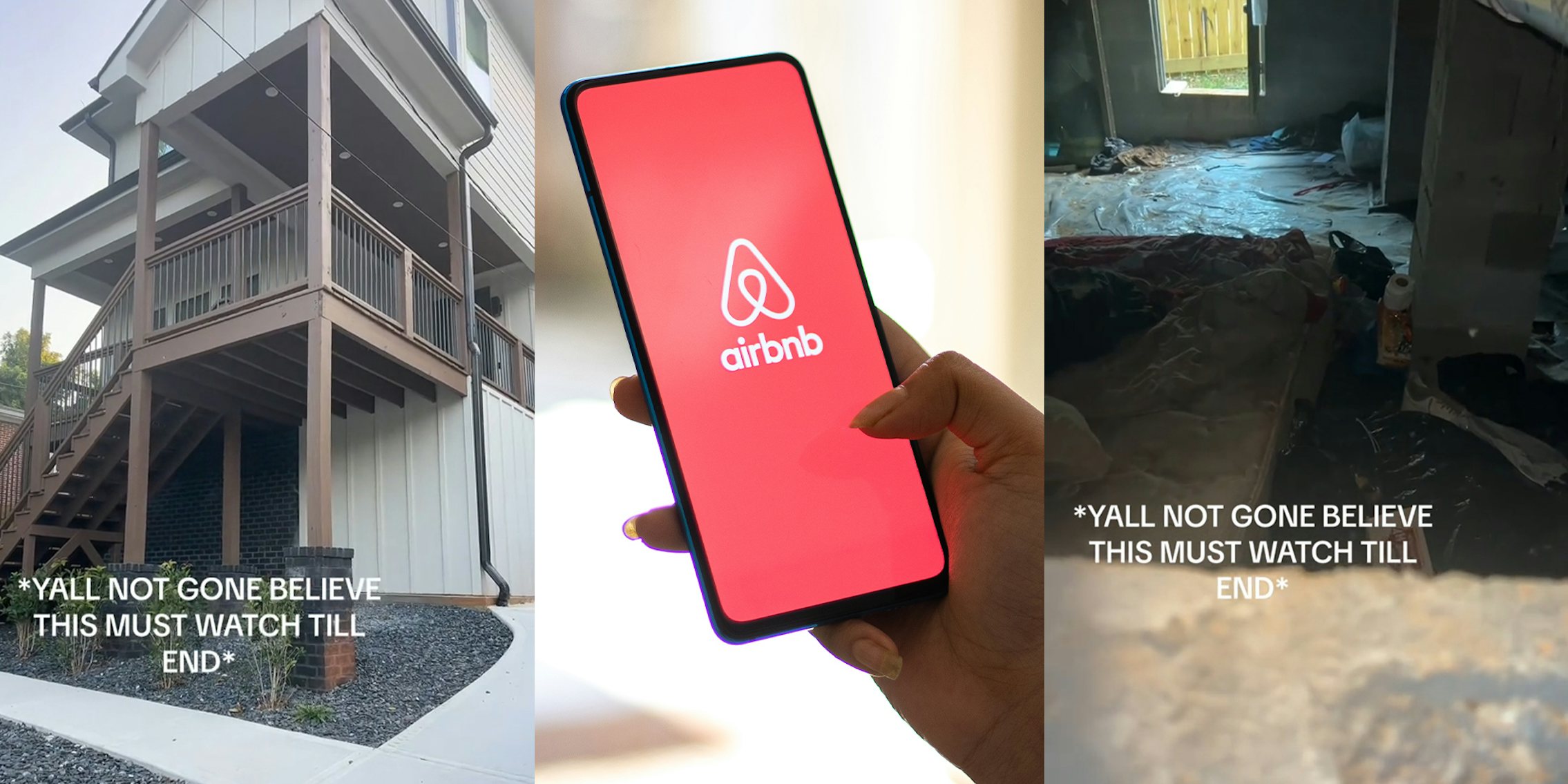 Guest discovers man living underneath their Airbnb rental. The property manager says they didn't know about it