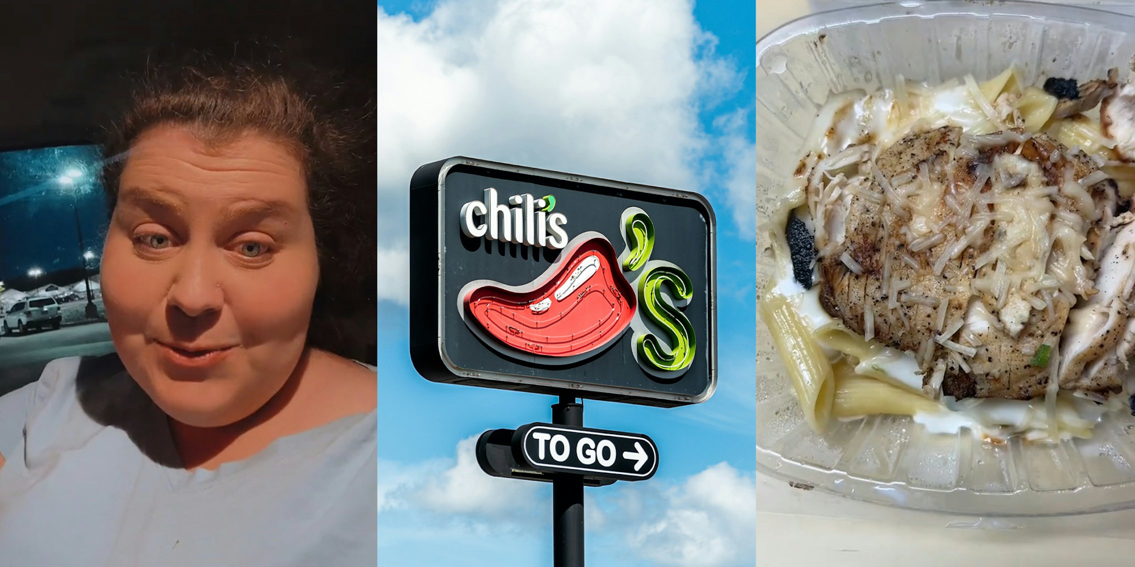 Customer tries Chili's kids meal dinner hack, gets chicken alfredo, salad, chips & salsa for $6