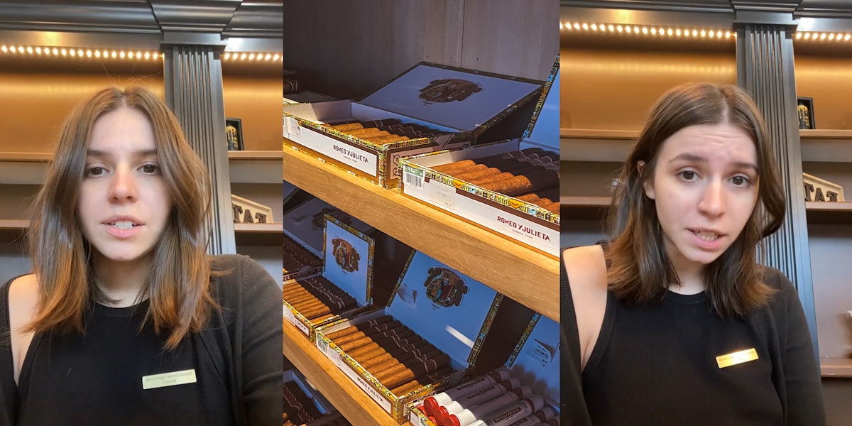Psychology masters student says she makes more money working cigar store
