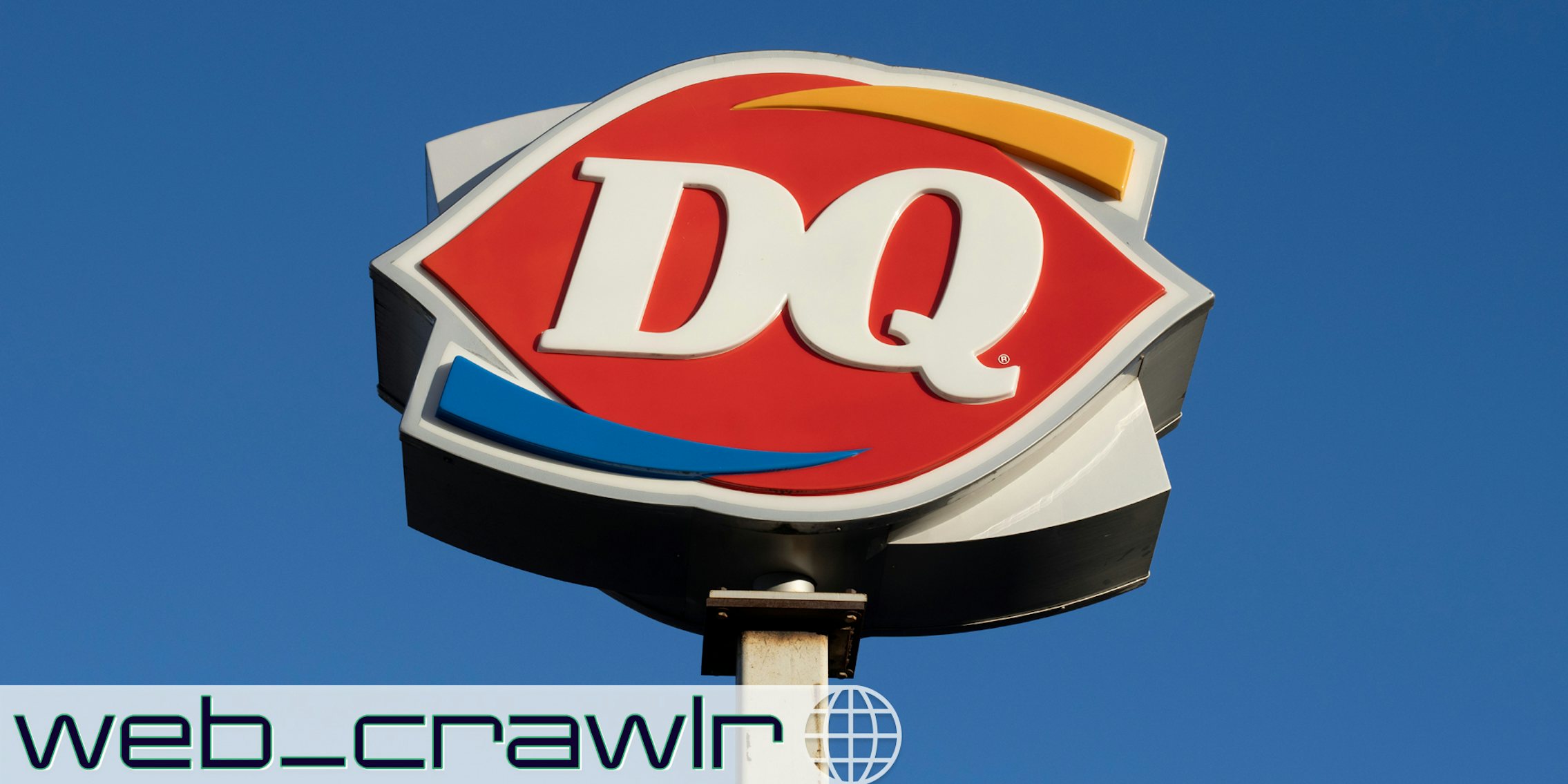 A Dairy Queen sign. The Daily Dot newsletter web_crawlr logo is in the bottom left corner.