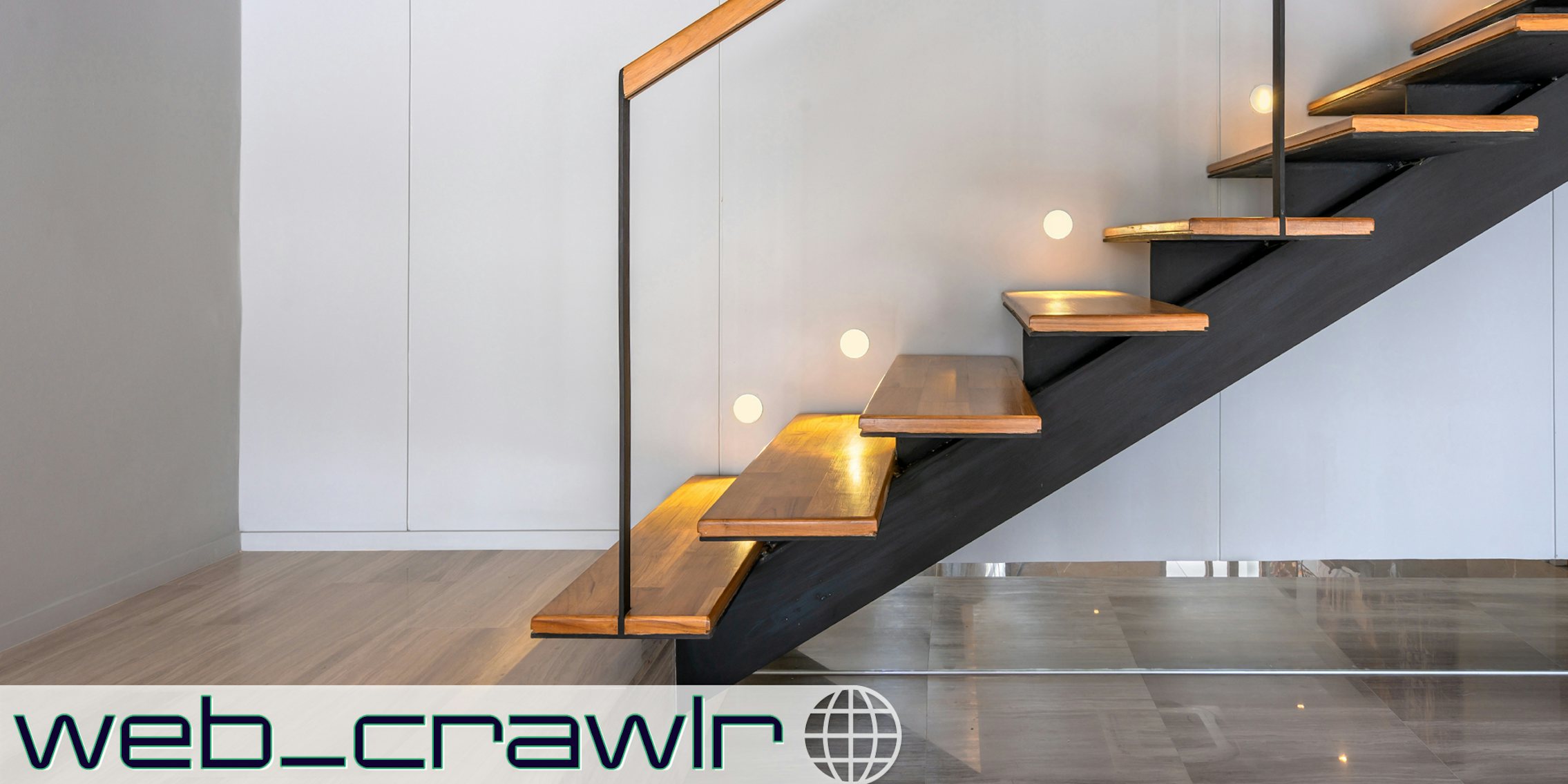 A staircase. The Daily Dot newsletter web_crawlr logo is in the bottom left corner.