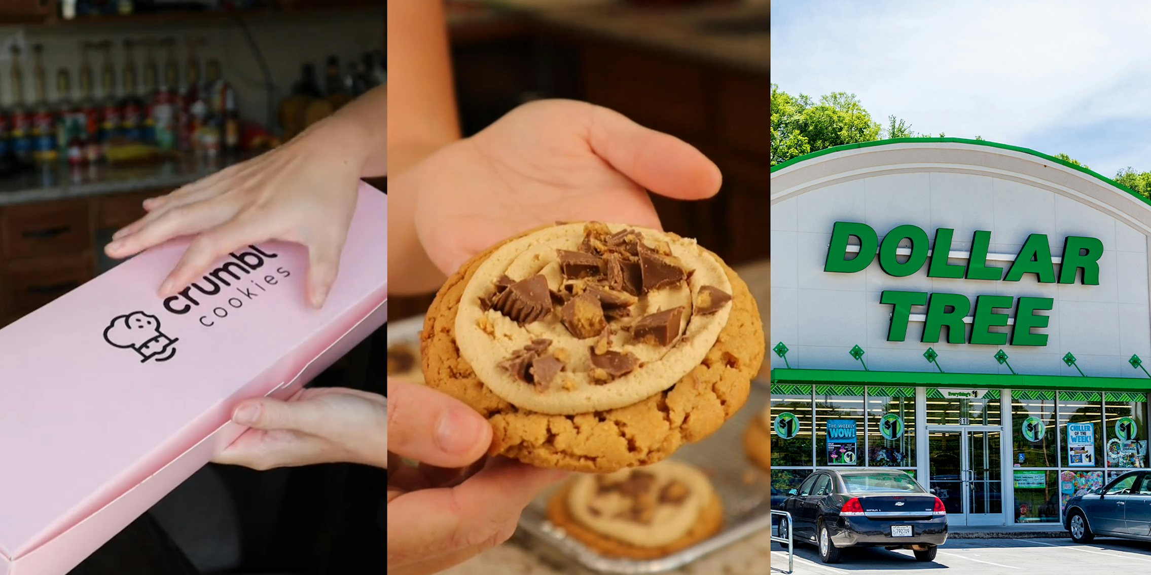 Customer makes Crumbl cookies dupes from Dollar Tree ingredients