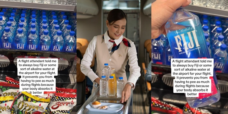 ALkaline water hack from flight attendant