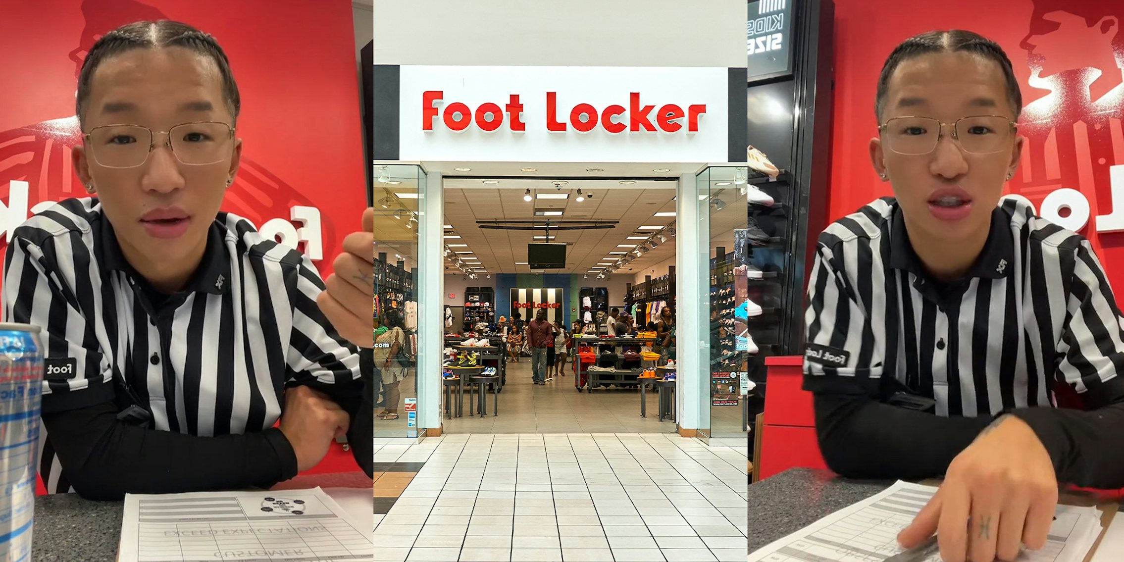 Foot Locker Greeter Shares PSA To Customers
