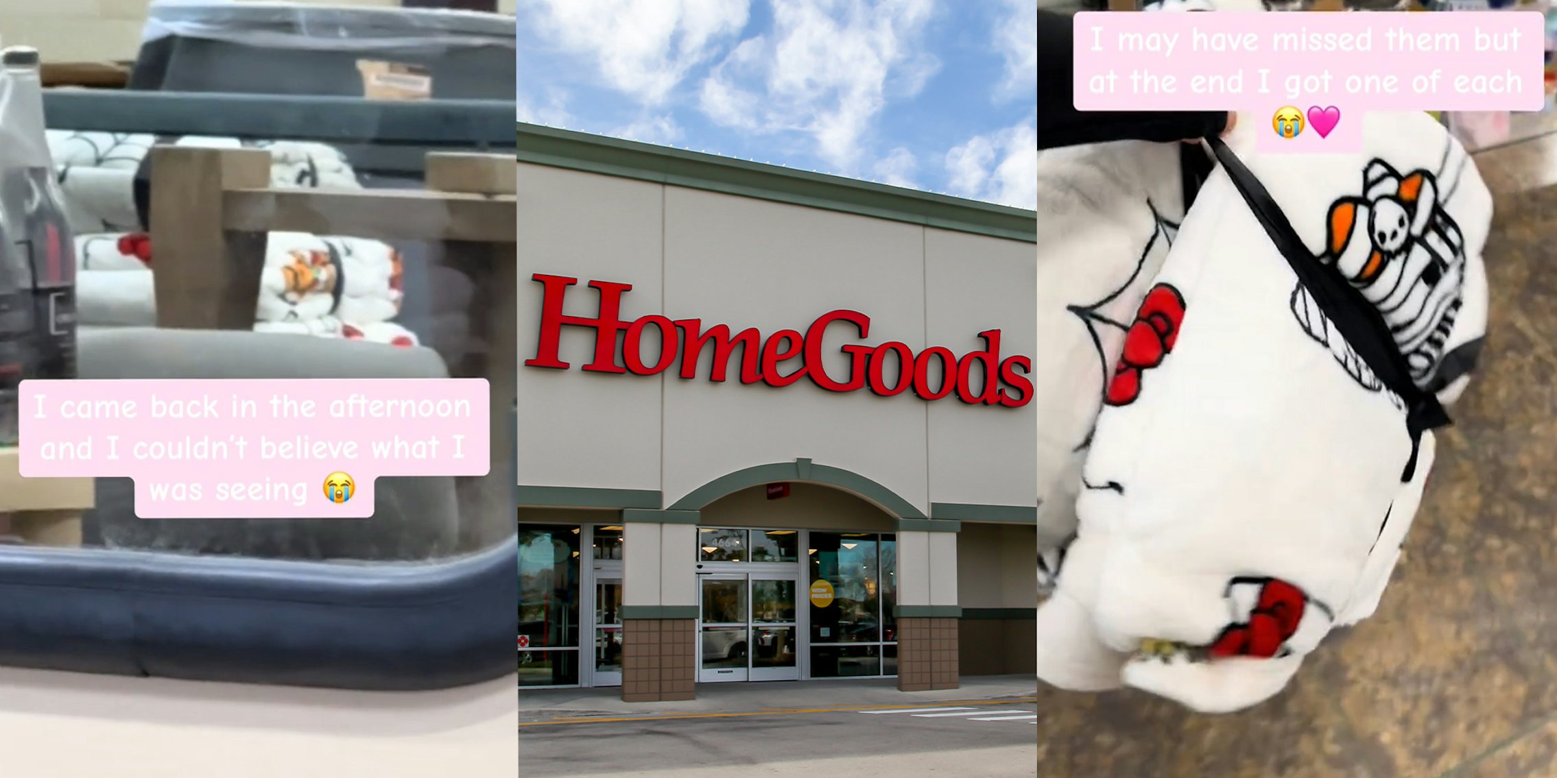 HomeGoods customer says workers hid viral Hello Kitty blankets around store