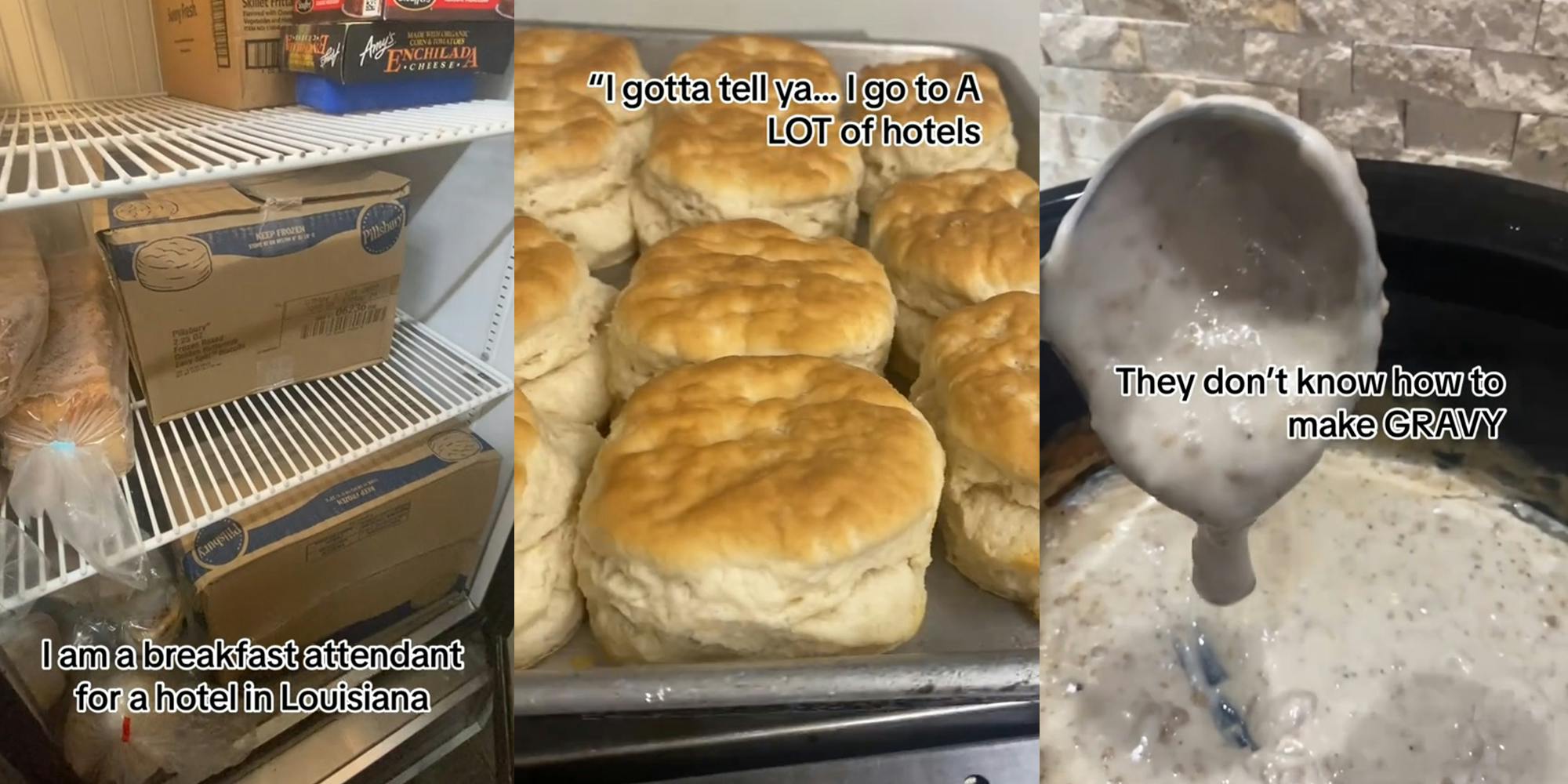 Hotel worker shares PSA about complimentary hotel breakfast
