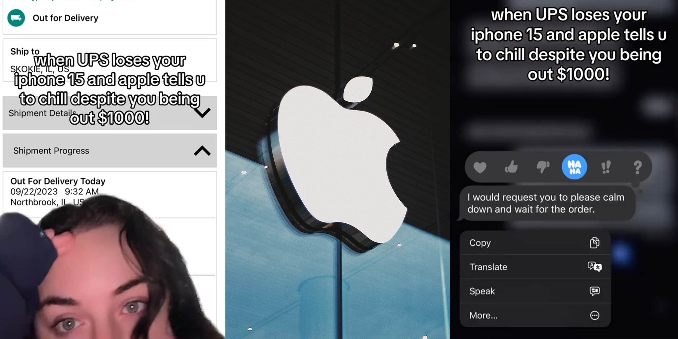 Customer Says UPS Lost Her iPhone 15, Apple Told Her to 'Chill'