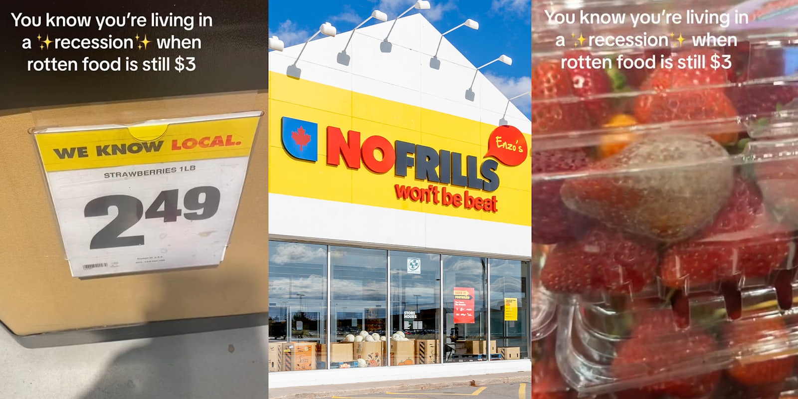 No Frills Shopper Says Store was Selling $3 Rotten Strawberries