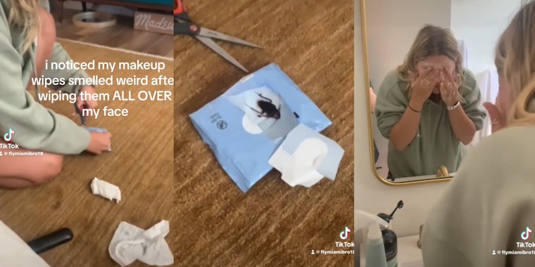 Woman discovers massive roach in Neutrogena makeup wipes