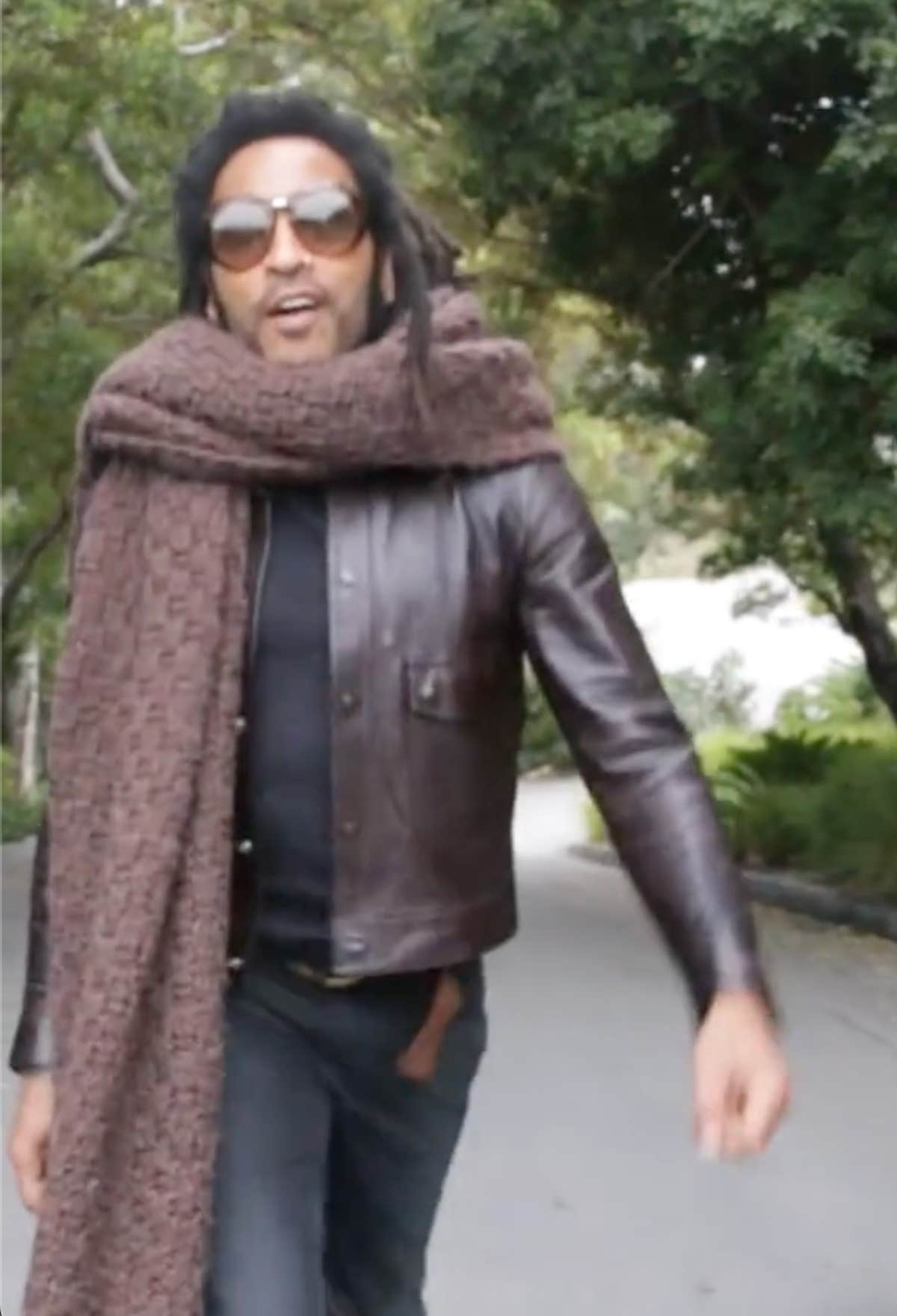 lenny kravitz shawl