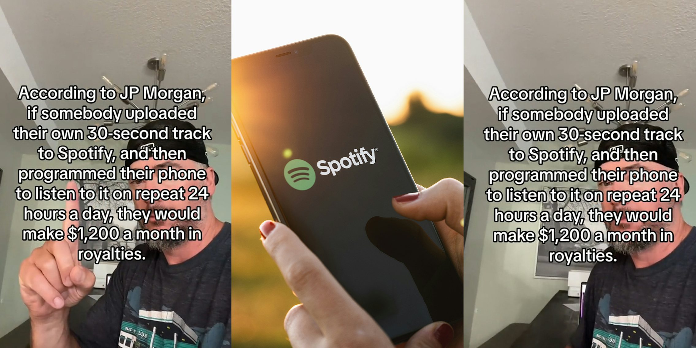 Expert says you can make $1,200/month in Spotify royalties with 30-second ‘song’—using your phone to play on repeat