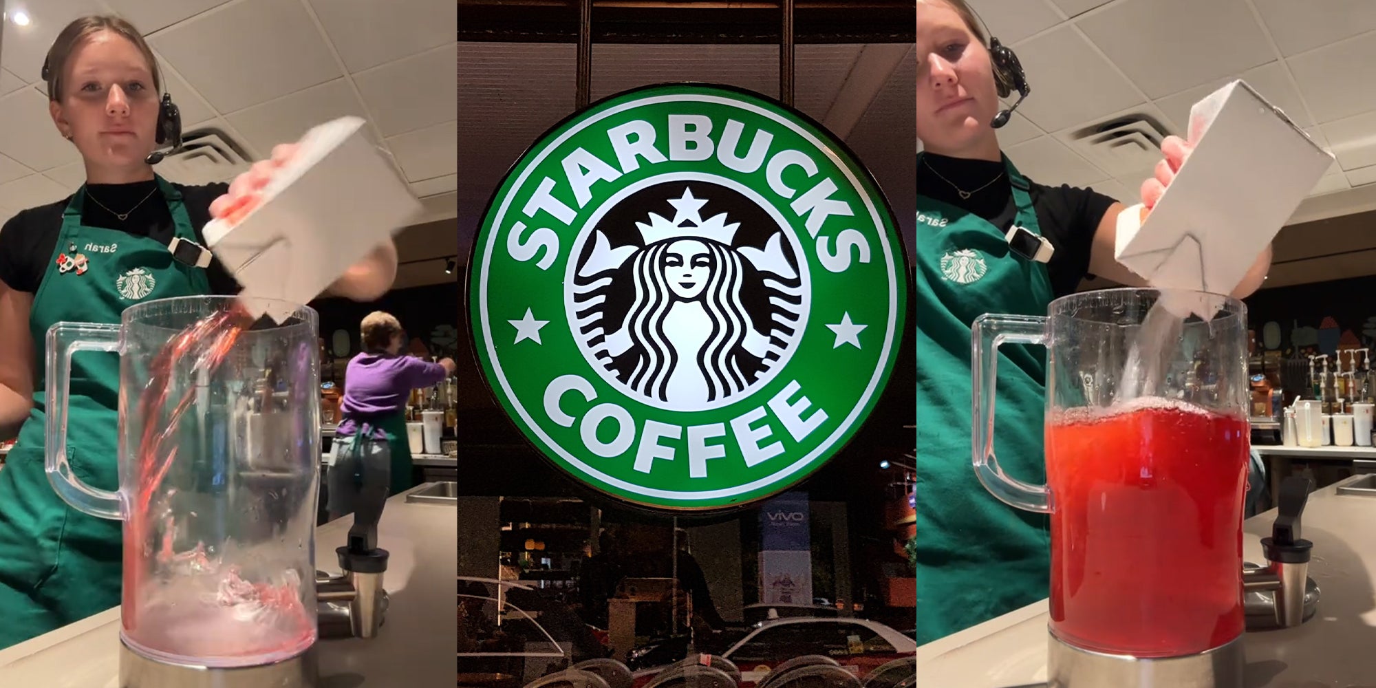 Starbucks Barista Has to Prepare Strawberry Açaí by Pitchers