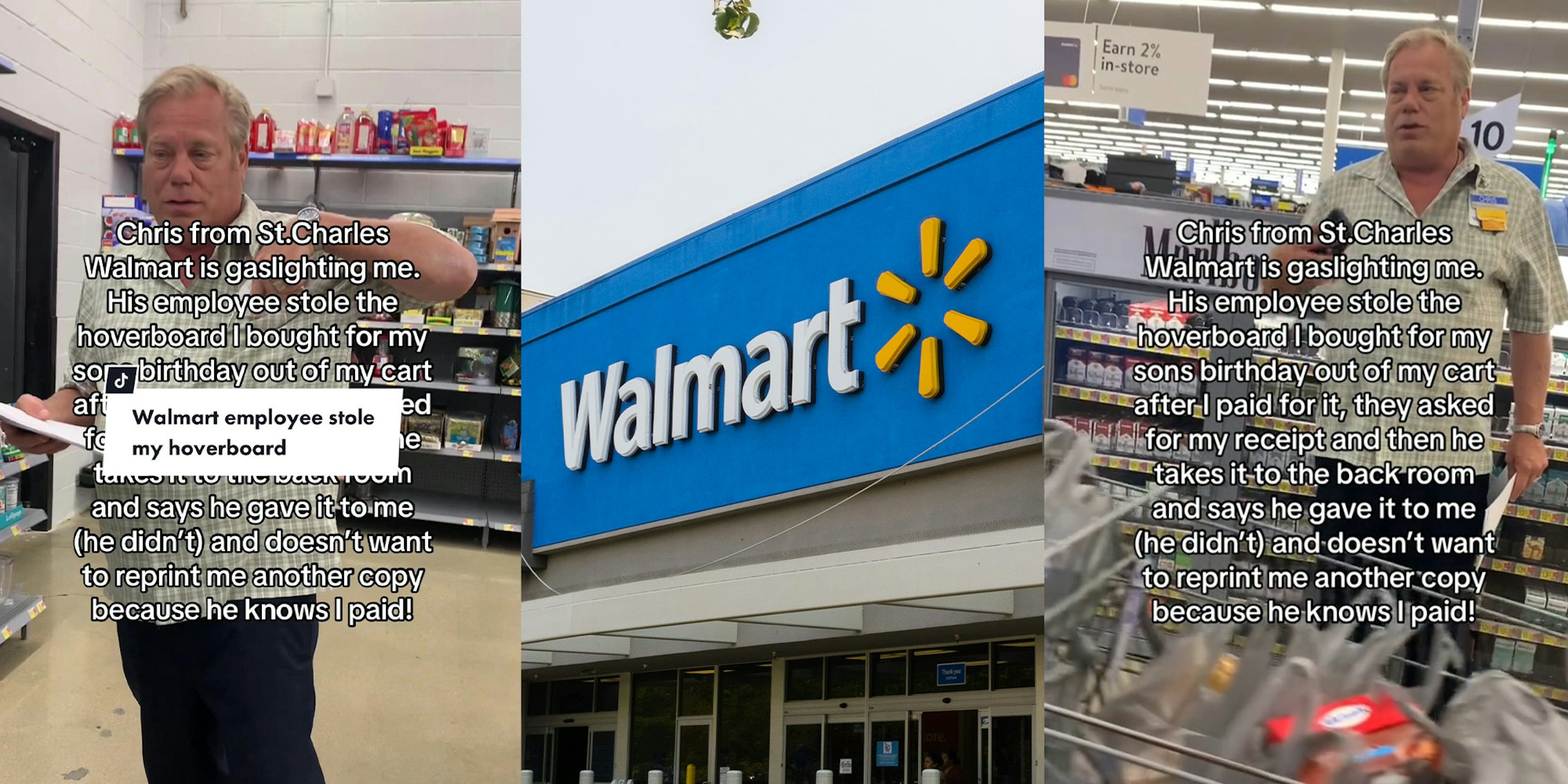 customer says Wal-Mart worker 'stole' her son's hoverboard after she paid for it