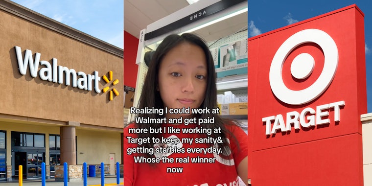 Target worker says she could be making more money at Walmart