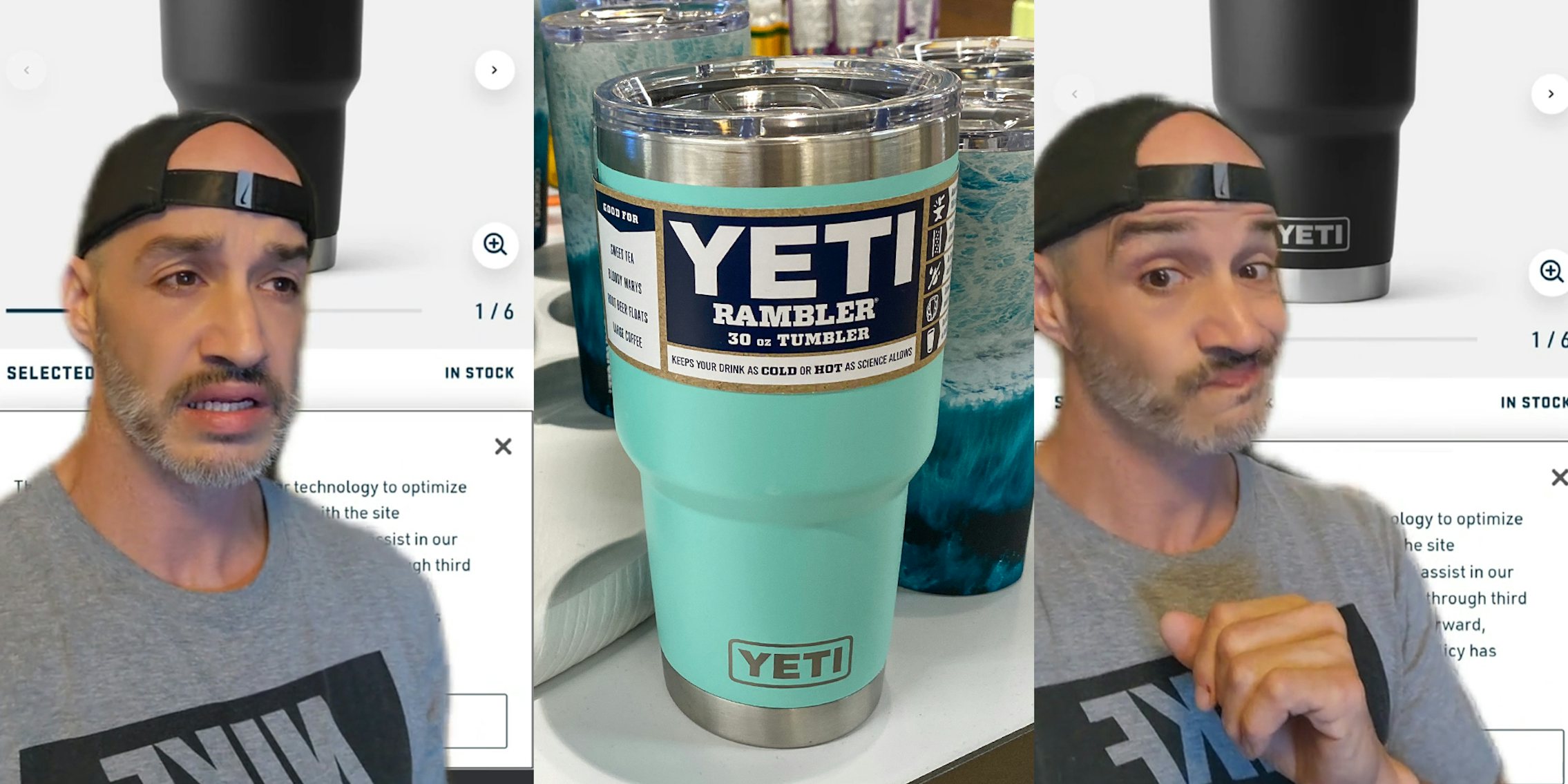 Yeti customer says you should never drink carbonated beverages out of one
