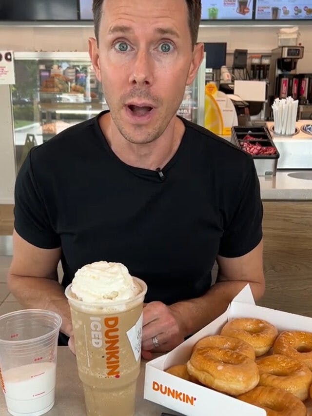 Dunkin' Worker Shows How Ice Spice Munchkins Drink Is Made