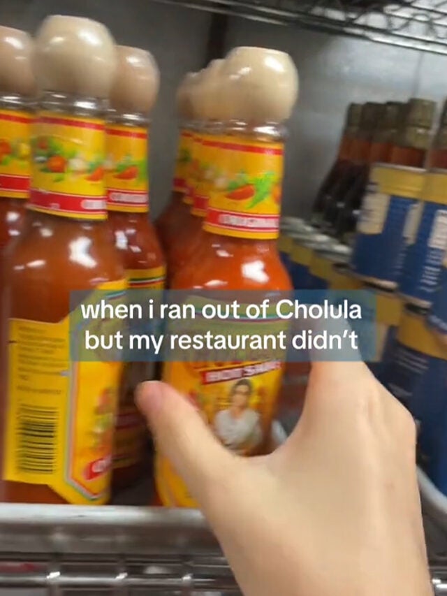 Red Robin Server Swipes New Cholula Bottle from Restaurant