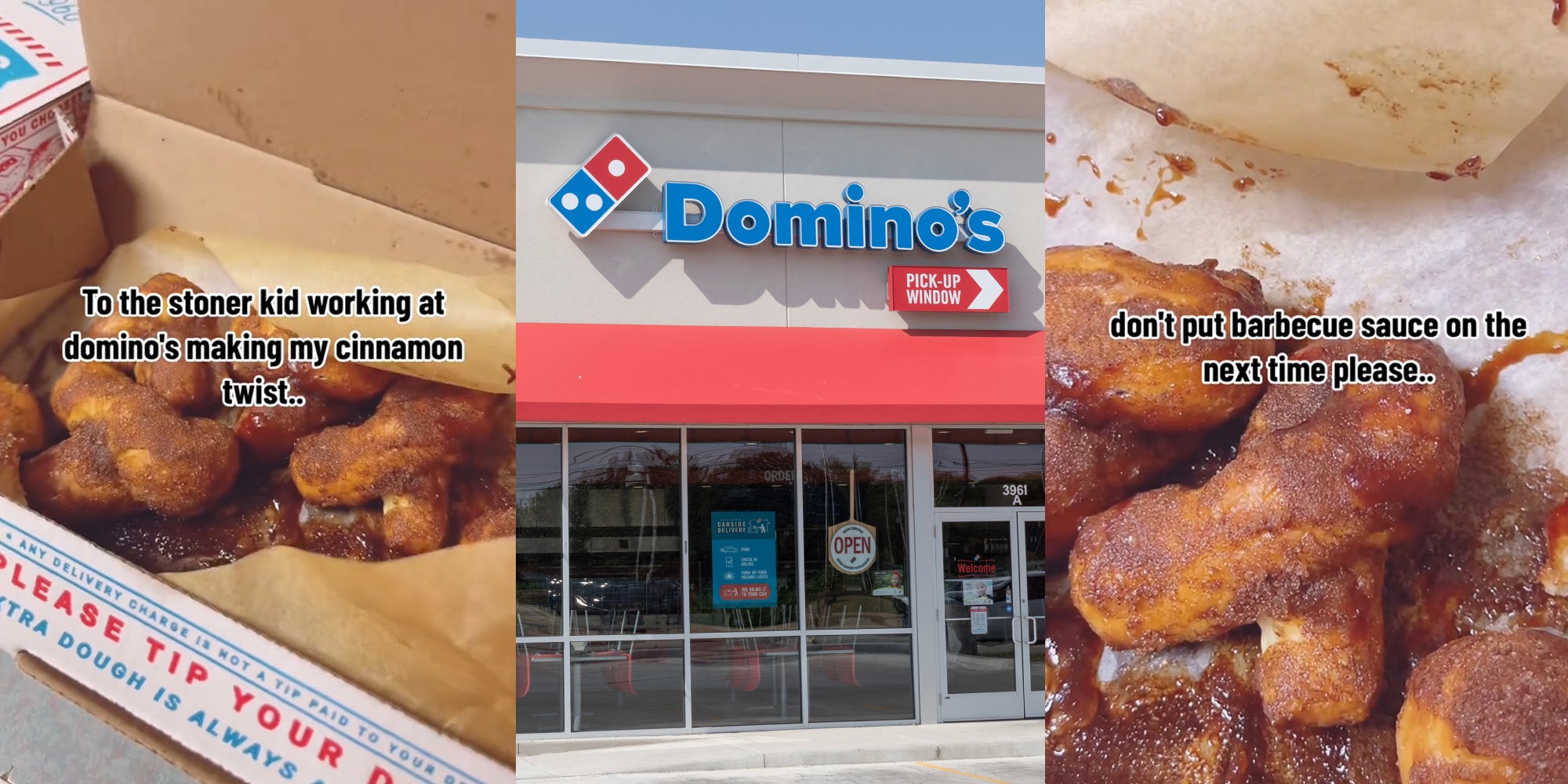 Domino's Customer Says Cinnamon Twists Had BBQ Sauce