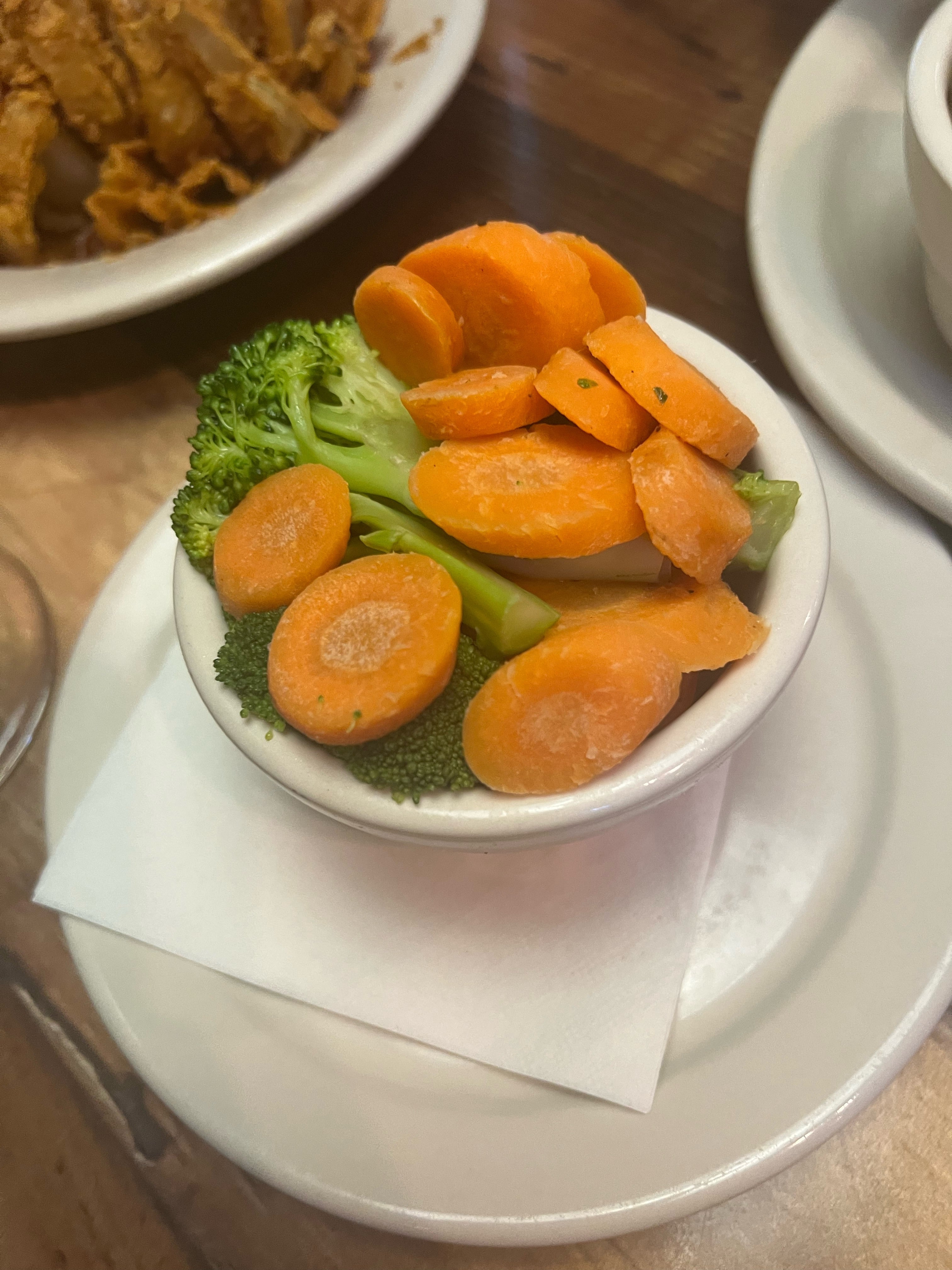 steamed vegetables