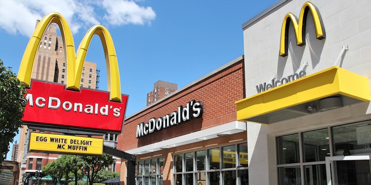 McDonald's building with signs