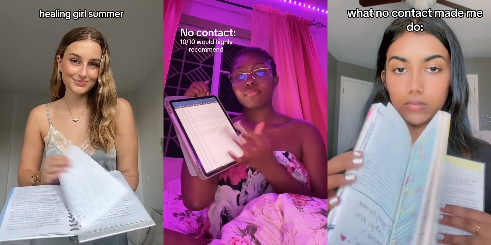 TikTokers Share No Contact Journal To Get Over Ex