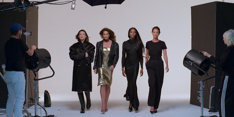 Linda Evangelista, Cindy Crawford, Naomi Campbell and Christy Turlington in 'The Super Models'