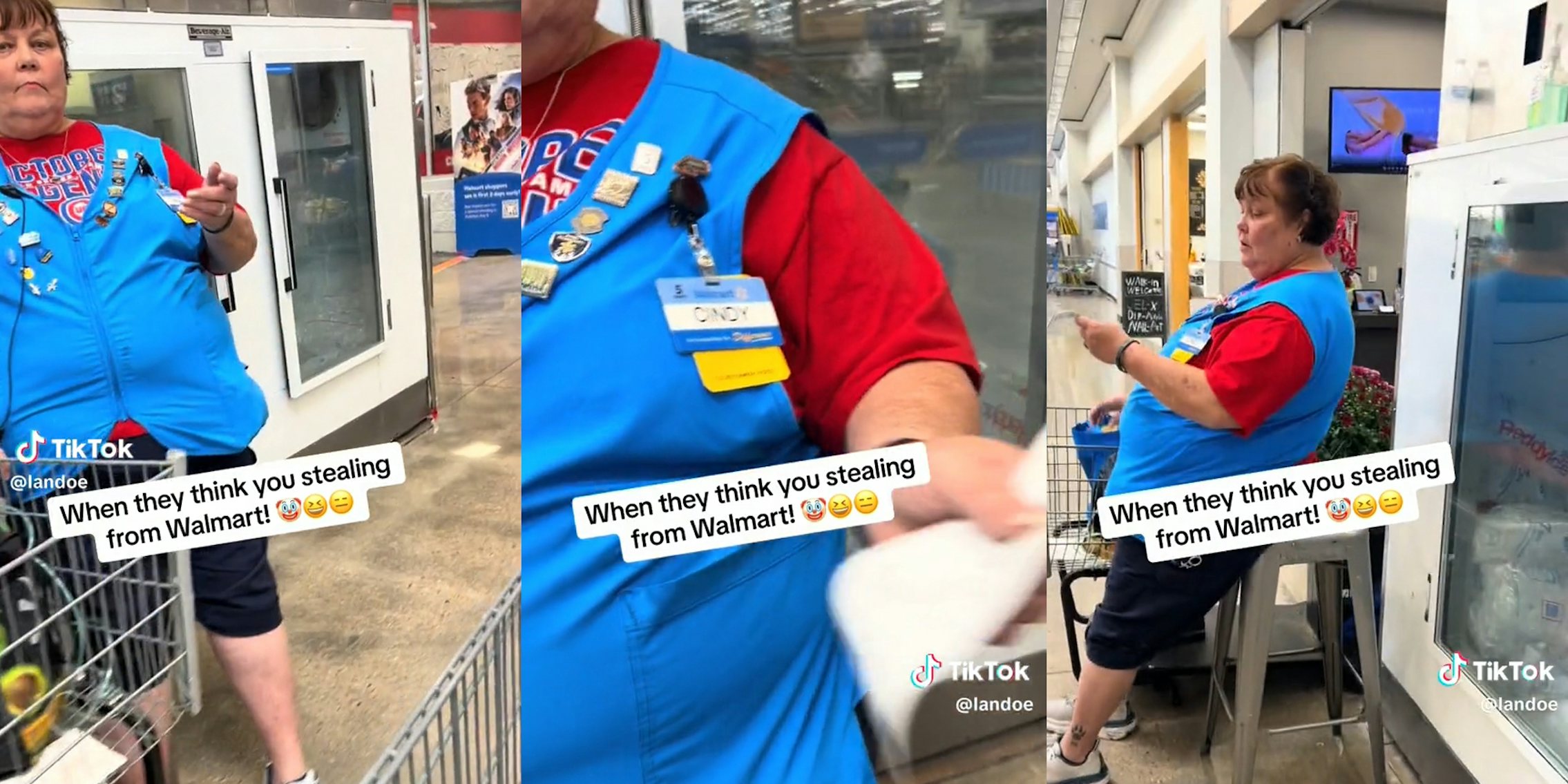 receipt-checker at walmart with caption 'when ythey think you stealing from walmart!'
