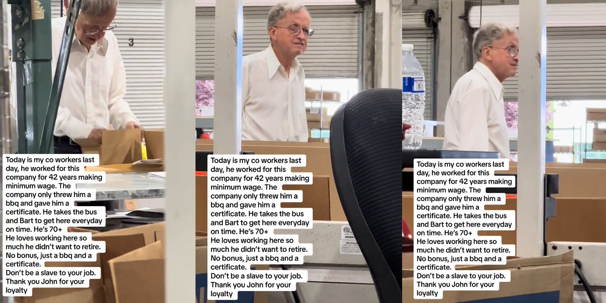 Employee of 42 Years Gets BBQ and a Certificate at Retirement