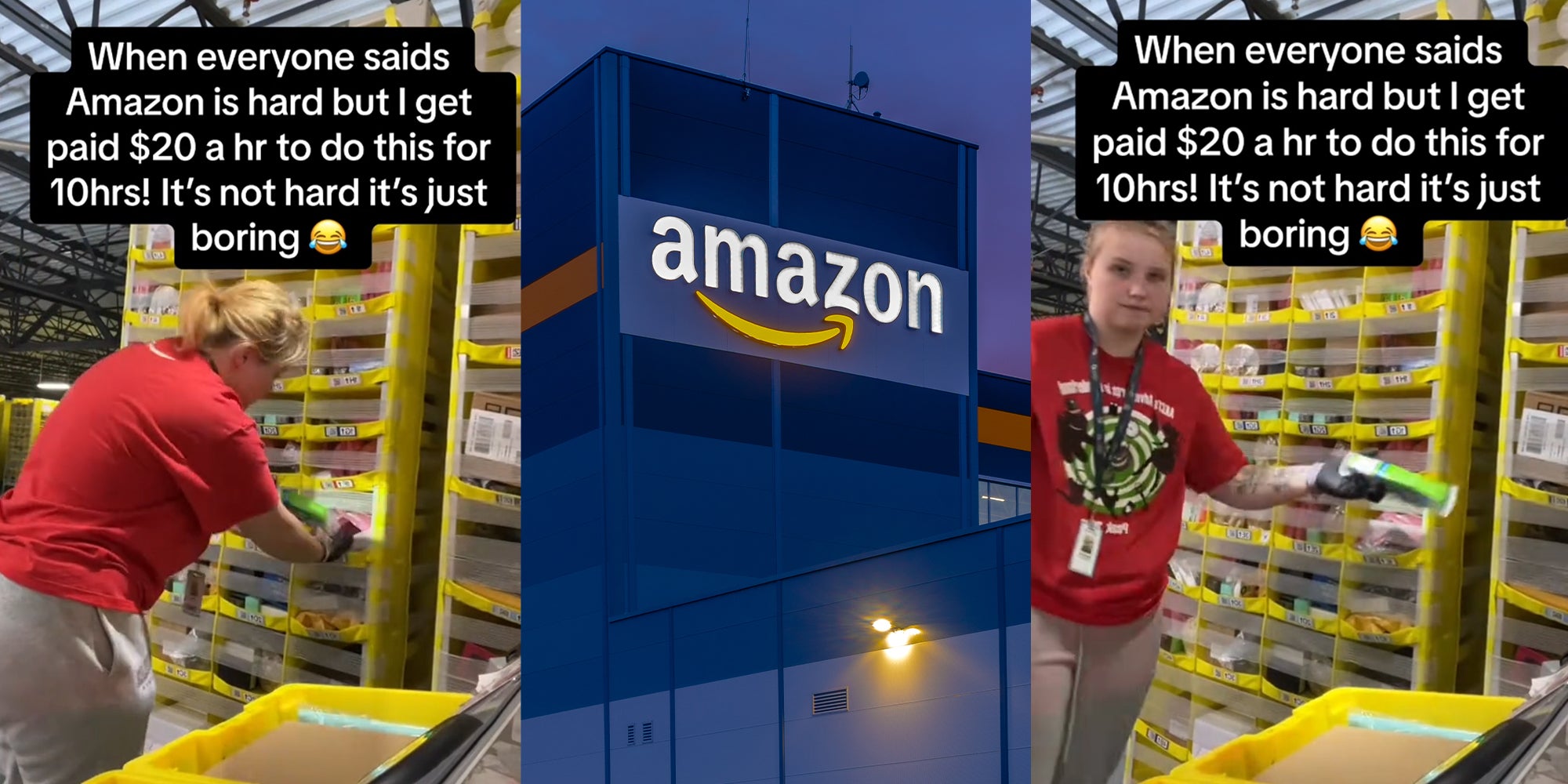 Amazon Worker Says Job is Easy, Gets Paid 20 an Hour