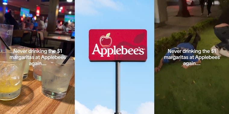 Applebee's customers say they're never going to get $1 margarita deal again after ending up on ground in parking lot
